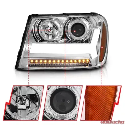 Anzo USA Projector Headlight Set Chevrolet TrailBlazer 2006-2009 - 111391