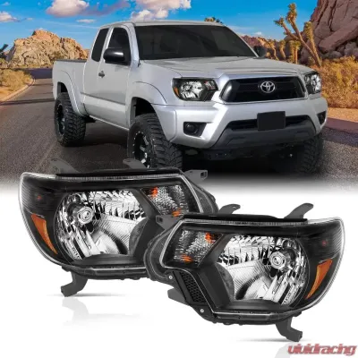Anzo USA Crystal Headlight Set Toyota Tacoma 2012-2015 - 111395