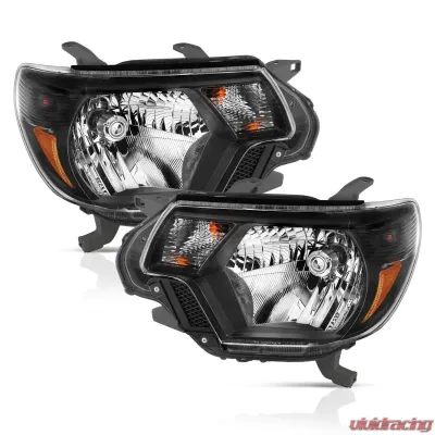 Anzo USA Crystal Headlight Set Toyota Tacoma 2012-2015 - 111395