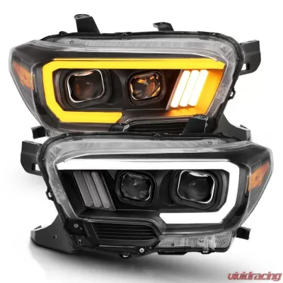 Anzo USA Projector Headlight Set Toyota Tacoma 2016-2019 - 111396