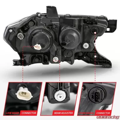 Anzo USA Projector Headlight Set Toyota Tacoma 2016-2019 - 111396