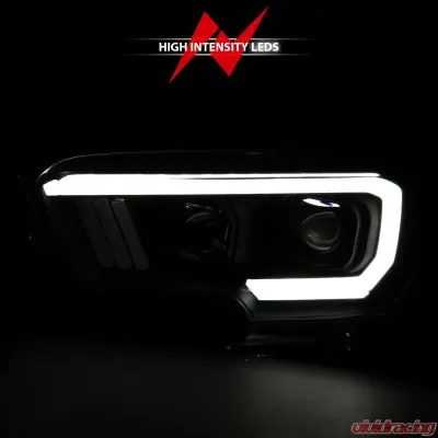 Anzo USA Projector Headlight Set Toyota Tacoma 2016-2019 - 111396
