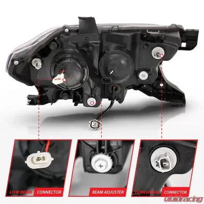 Anzo USA Projector Headlight Set Toyota Tacoma 2016-2019 - 111397