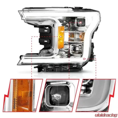 Anzo USA Projector Headlight Set Ford - 111399