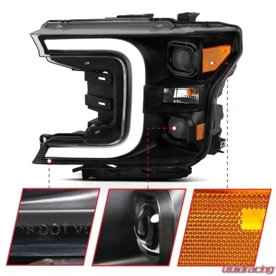 Anzo USA Projector Headlight Set Ford - 111400