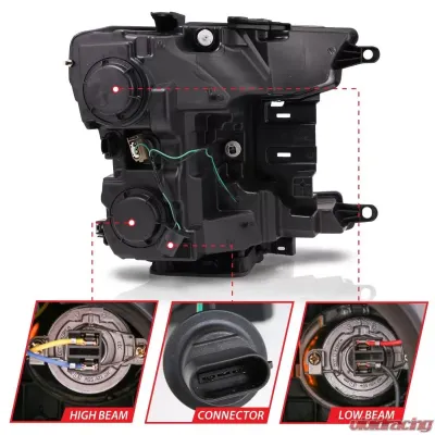 Anzo USA Projector Headlight Set Ford - 111400