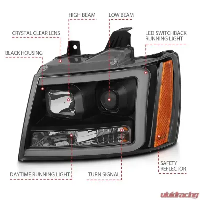 Anzo USA Projector Headlight Set Chevrolet - 111402