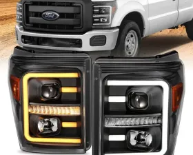 Anzo USA Projector Headlight Set Ford F-250 2015-2016
