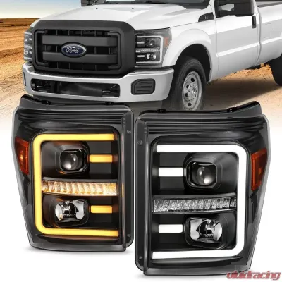 Anzo USA Projector Headlight Set Ford F-250 2015-2016 - 111406