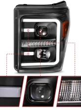 Anzo USA Projector Headlight Set Ford F-250 2015-2016                                     - 111406 - Image 4