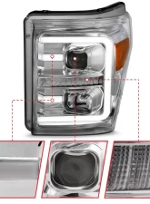 Anzo USA Projector Headlight Set Ford F-250 2015-2016                                     - 111407 - Image 4