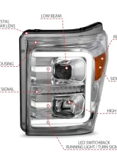 Anzo USA Projector Headlight Set Ford F-250 2015-2016                                     - 111407 - Image 5