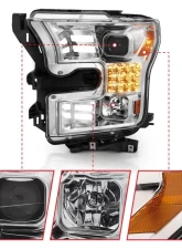 Anzo USA Projector Headlight Set Ford F-150 2015-2017                                     - 111409 - Image 3