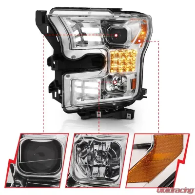 Anzo USA Projector Headlight Set Ford F-150 2015-2017 - 111409