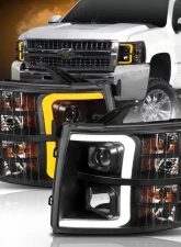 Anzo USA Projector Headlight Set Chevrolet Silverado 1500 2007-2013                                     - 111410 - Image 7