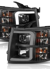 Anzo USA Projector Headlight Set Chevrolet Silverado 1500 2007-2013                                     - 111410 - Image 2