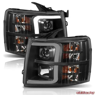 Anzo USA Projector Headlight Set Chevrolet Silverado 1500 2007-2013 - 111410