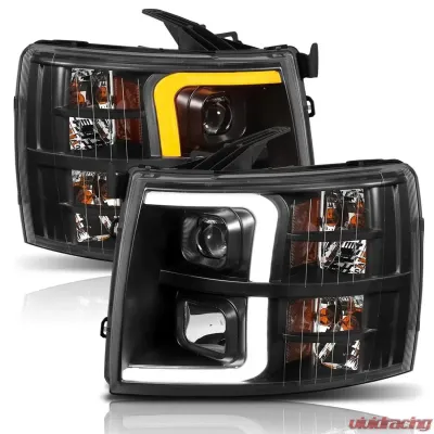 Anzo USA Projector Headlight Set Chevrolet Silverado 1500 2007-2013 - 111410
