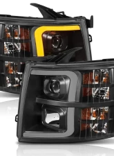 Anzo USA Projector Headlight Set Chevrolet Silverado 1500 2007-2013                                     - 111410 - Image 4