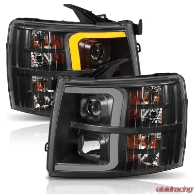 Anzo USA Projector Headlight Set Chevrolet Silverado 1500 2007-2013 - 111410