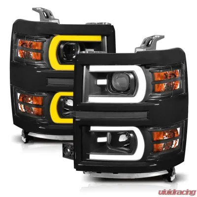 Anzo USA Projector Headlight Set Chevrolet Silverado 1500 2014-2015 - 111412