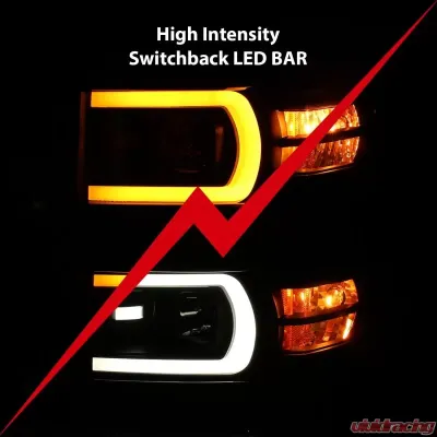 Anzo USA Projector Headlight Set Chevrolet Silverado 1500 2014-2015 - 111412