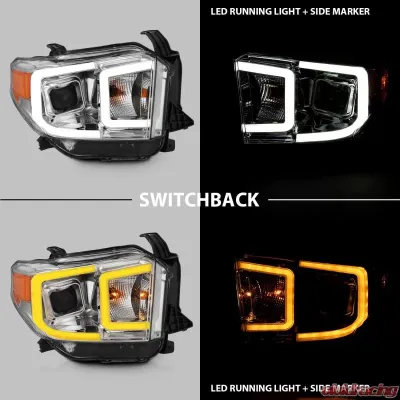 Anzo USA Projector Headlight Set Toyota Tundra 2014-2017 - 111415