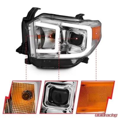 Anzo USA Projector Headlight Set Toyota Tundra 2014-2017 - 111415