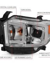 Anzo USA Projector Headlight Set Toyota Tundra 2014-2017                                     - 111415 - Image 4