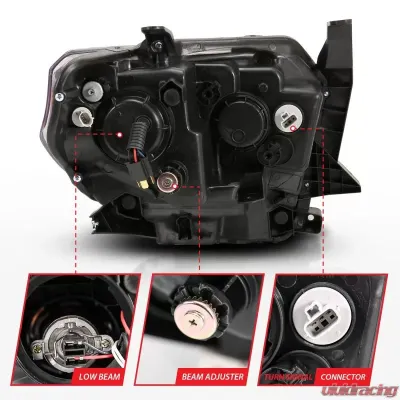 Anzo USA Projector Headlight Set Toyota Tundra 2014-2017 - 111415
