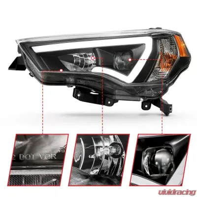 Anzo USA Projector Headlight Set Toyota 4Runner 2014-2018 - 111416