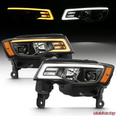 Anzo USA Projector Headlight Set Jeep Grand Cherokee 2017-2018 - 111418