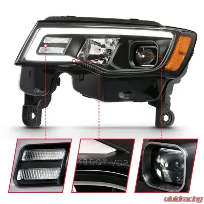 Anzo USA Projector Headlight Set Jeep Grand Cherokee 2017-2018 - 111418