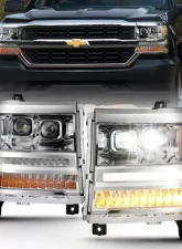 Anzo USA LED Projector Headlight Chevrolet Silverado 1500 2016-2018                                     - 111421 - Image 7