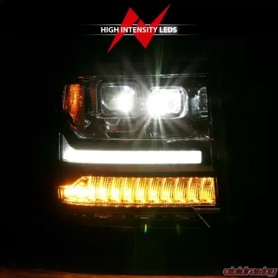 Anzo USA LED Projector Headlight Chevrolet Silverado 1500 2016-2018 - 111421