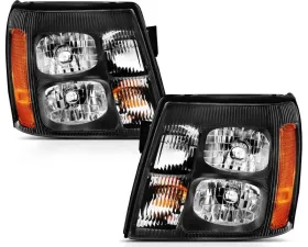 Anzo USA Crystal Headlight Set Cadillac Escalade 2003-2006