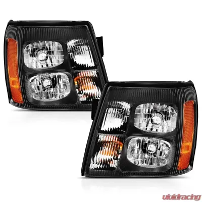Anzo USA Crystal Headlight Set Cadillac Escalade 2003-2006 - 111423