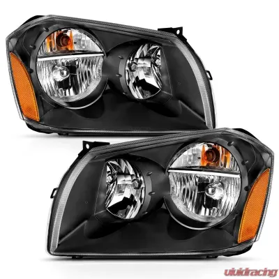 Anzo USA Crystal Headlight Set Dodge Magnum 2005-2007 - 111425