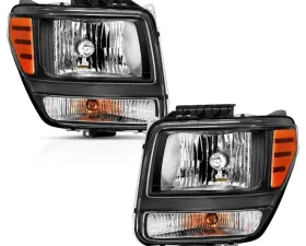 Anzo USA Crystal Headlight Set Dodge Nitro 2007-2011