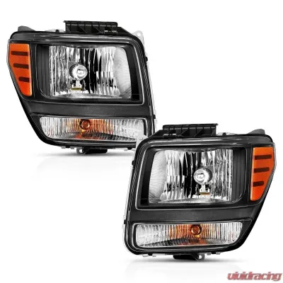 Anzo USA Crystal Headlight Set Dodge Nitro 2007-2011 - 111426