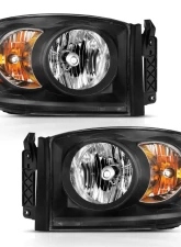 Anzo USA Crystal Headlight Set Dodge 2006-2009                                     - 111427 - Image 2