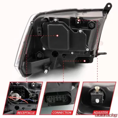 Anzo USA Projector Headlight Set w/Halo - 111440