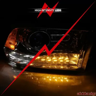 Anzo USA Projector Headlight Set w/Halo - 111440