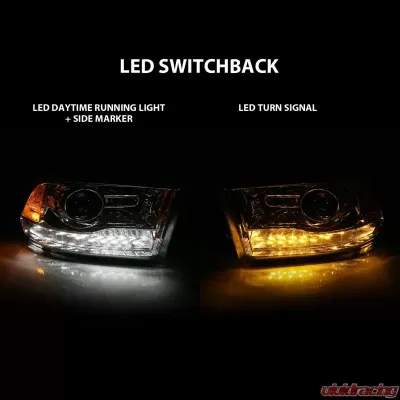 Anzo USA Projector Headlight Set w/Halo - 111440