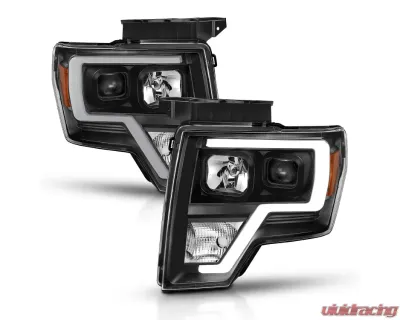 ANZO 2009-2014 Ford F-150 Projector Light Bar H.L Black Amber - 111443