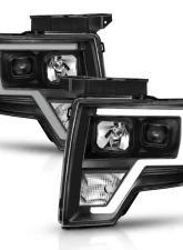 ANZO 2009-2014 Ford F-150 Projector Light Bar H.L Black Amber                                     - 111443 - Image 3