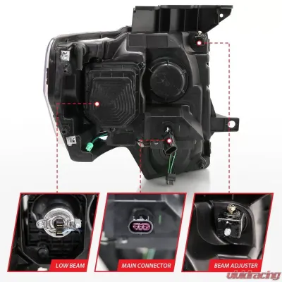 Anzo USA Projector Headlight Set Ford - 111446