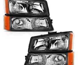 Anzo USA Crystal Headlight Set Chevrolet