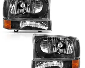 Anzo USA Crystal Headlight Set Ford Excursion 2000-2004