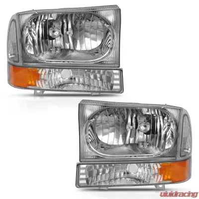 Anzo USA Crystal Headlight Set Ford Excursion 2000-2004 - 111458